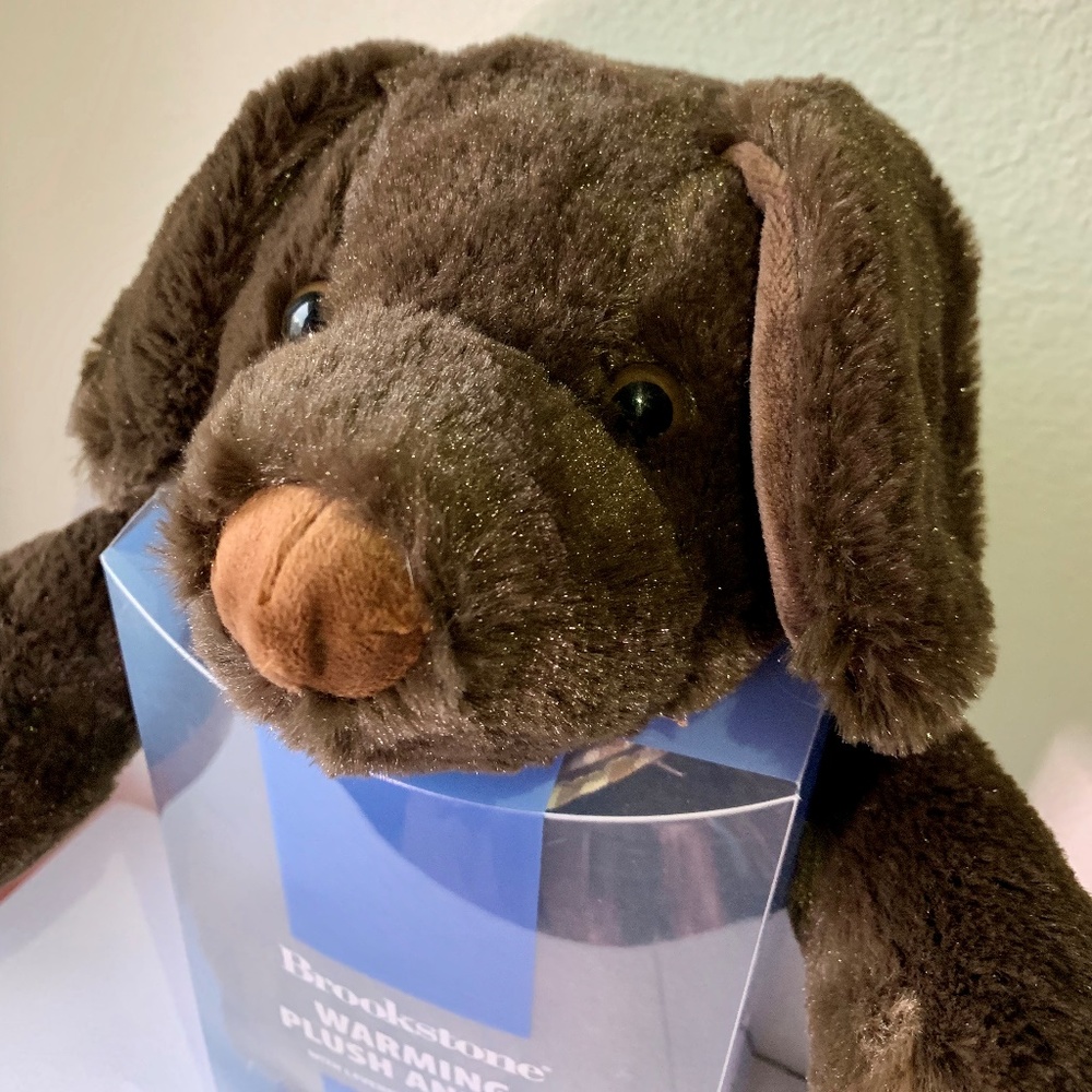 SOLD BROOKSTONE Warming Plush Bear microwave